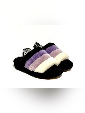 UGG YEAH STARRY NIGHT MULTI SLIDE FUR SLINGBACK SHOES SLIPPERS SIZE US 5 WOMEN